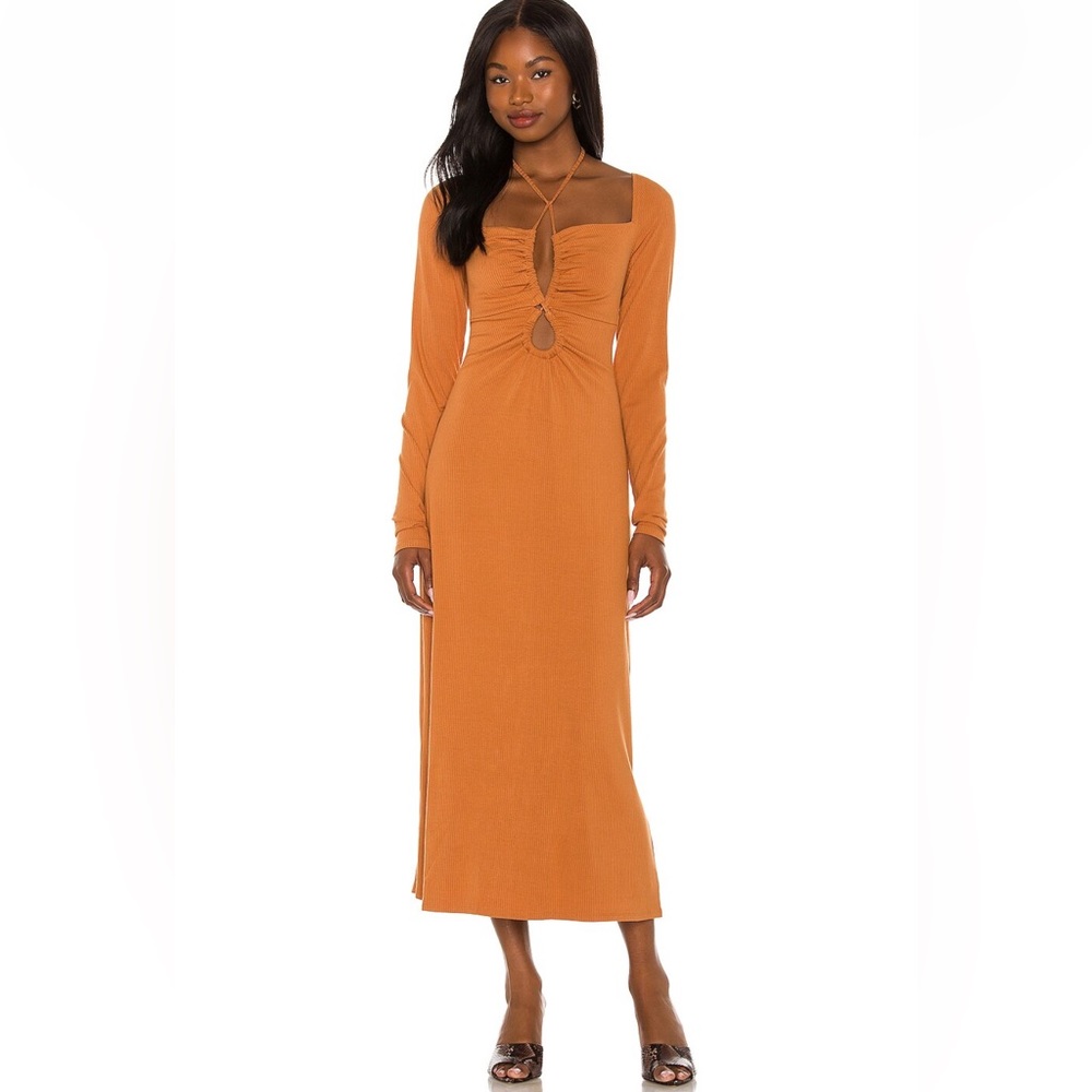 AFRM Jordana Dress in Caramel NWOT